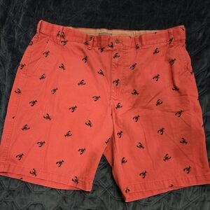 Men’s IZOD Saltwater Shorts Lobster Print Size‎ 44 Chino